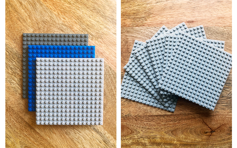 Lego plates for building Lego Mosaics