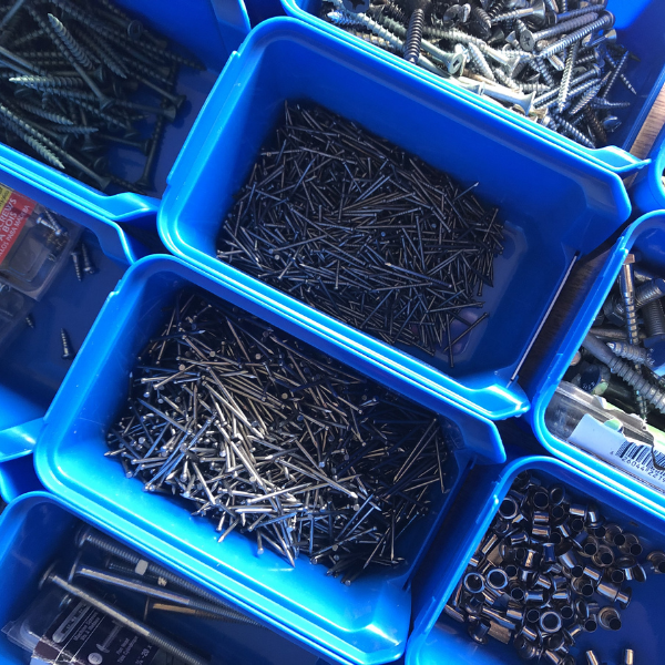 my favourite cabinet to organize screws and nails