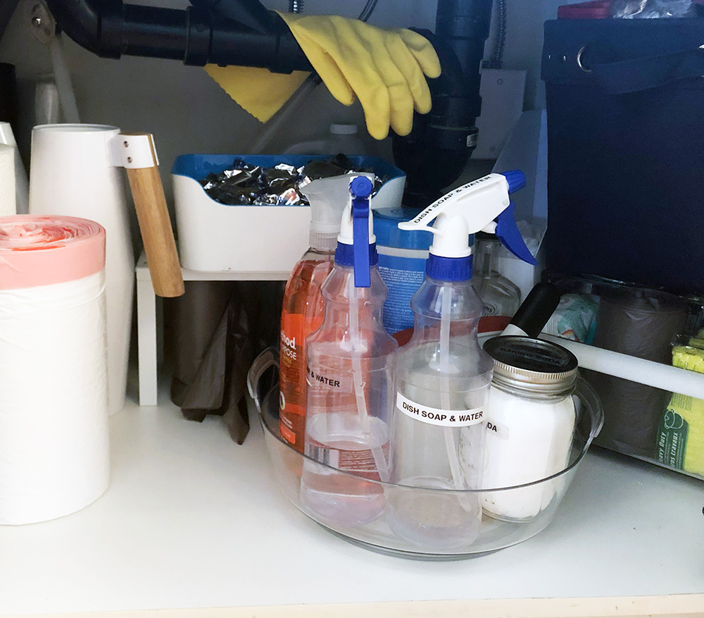 Quick and Easy Tips to Organize the Cupboard under your Kitchen Sink