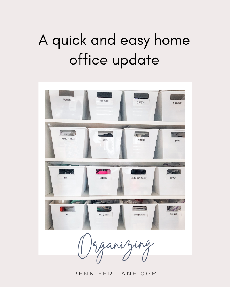 quick and easy home office organizing