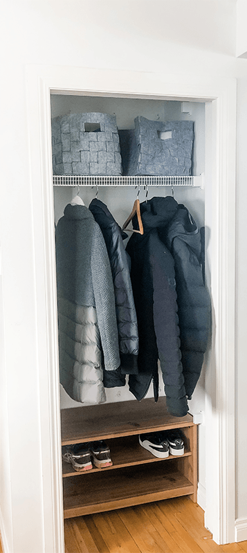 coat closet update - before