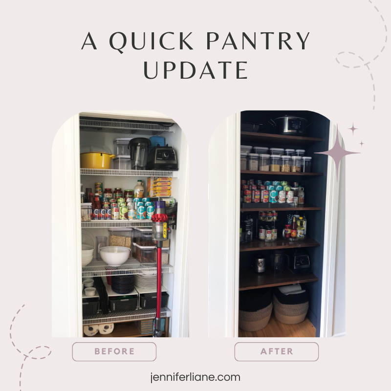 pantry update before and after